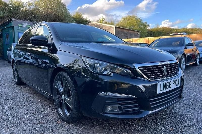 Black Used 2018 Peugeot 308 GT-line Estate | £6,495 (Fair price) - Image 1/1