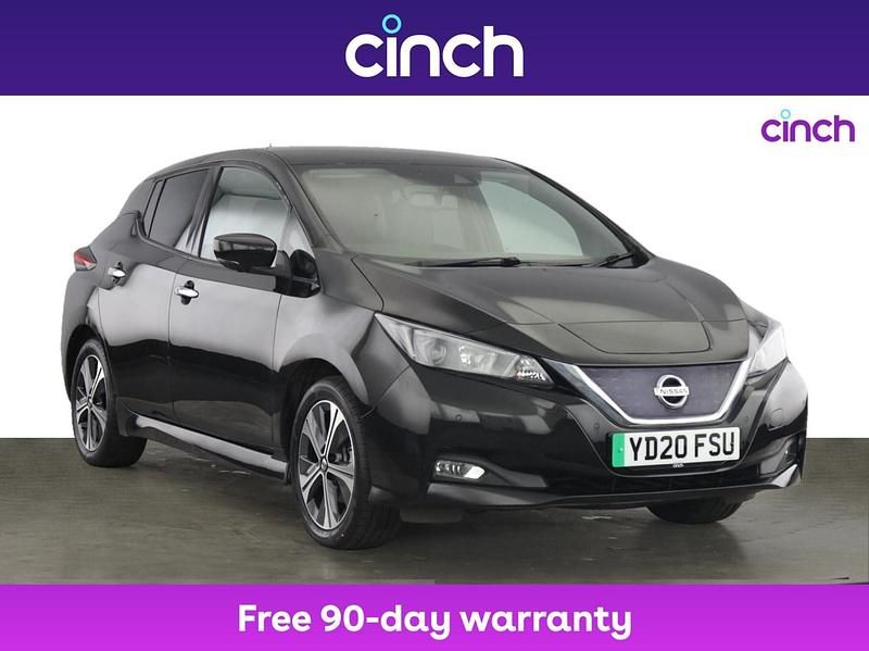 Black Used 2020 Nissan Leaf N-Connecta Hatchback | £9,649 (Fair price) - Image 1/3