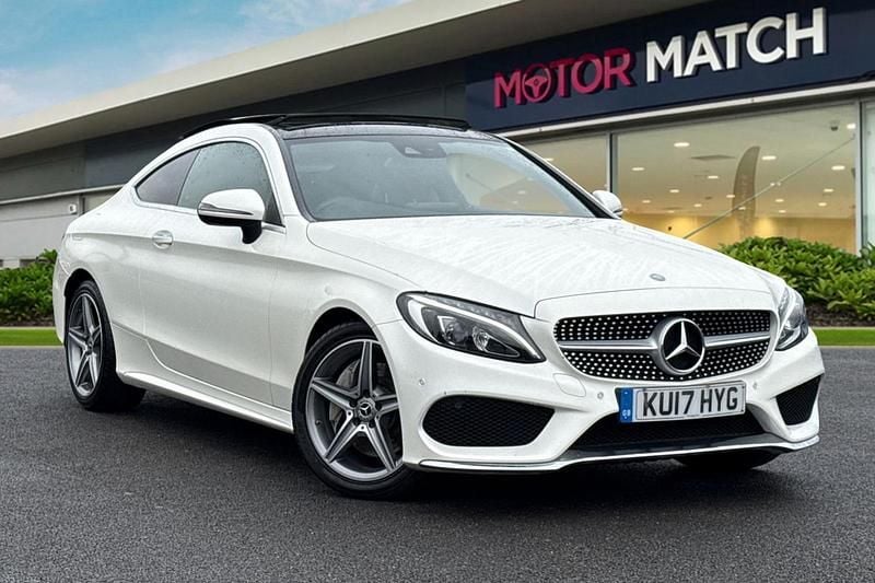 White Used 2017 Mercedes C250 AMG line Coupe | £16,000 (Fair price) - Image 1/4