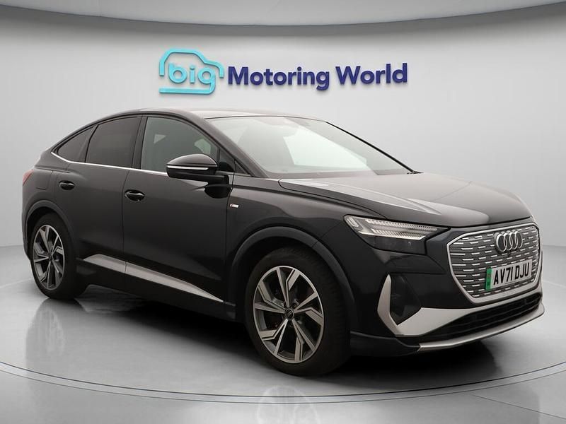 Black Used 2021 Audi Q4 Sportback e-tron SUV | £25,400 - Image 1/4