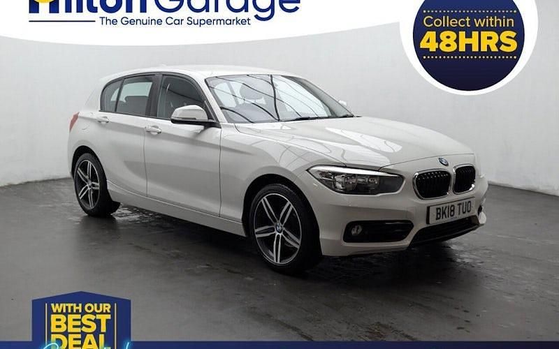 Used BMW 118 Sport Line 136 HP (100 kW) 2017 White Hatchback