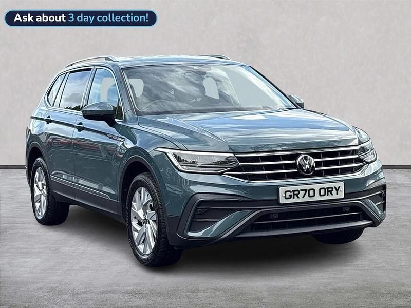 Blue Used 2022 VW Tiguan Allspace Life SUV | £22,499 (Fair price) - Image 1/4