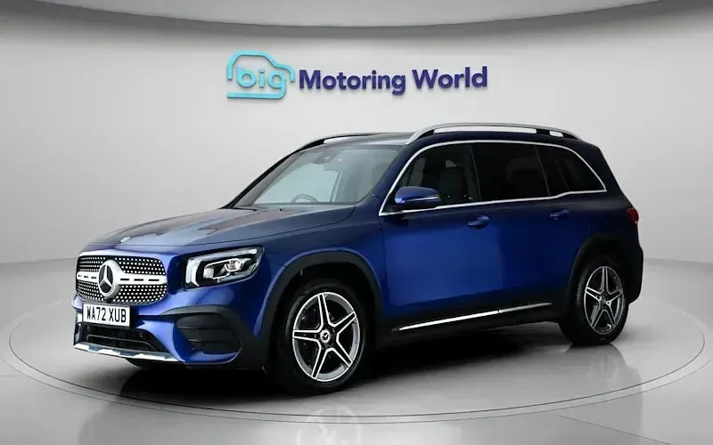 Used Mercedes GLB200 AMG line 163 HP (119 kW) 2022 Blue SUV
