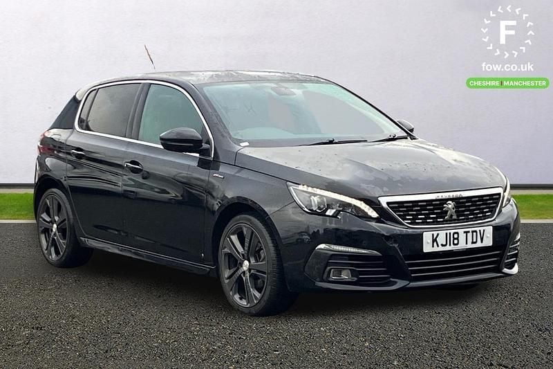 Used Peugeot 308 GT-line 131 HP (96 kW) 2018 Black Hatchback