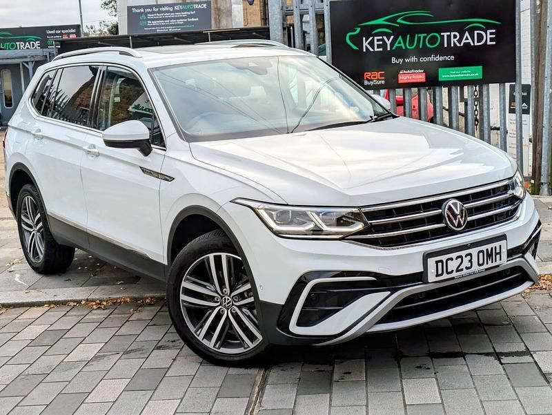 White Used 2023 VW Tiguan Allspace Elegance SUV | £27,500 (Fair price) - Image 1/4