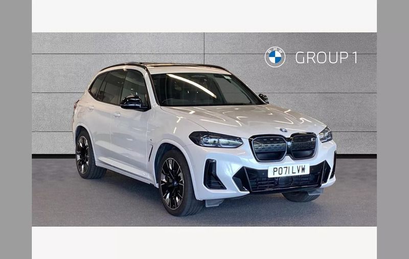 Mineral white Used 2021 BMW iX3 M Sport SUV | £29,950 (Expensive) - Image 1/4