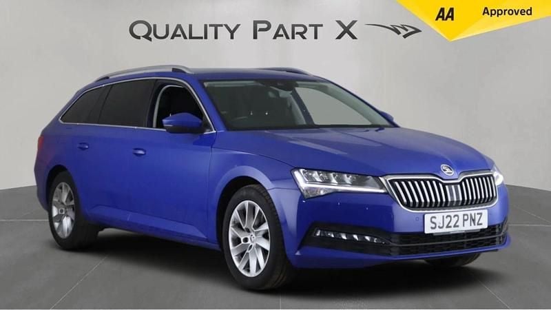 Blue Used 2022 Skoda Superb SE Estate | £14,580 (Super price) - Image 1/4