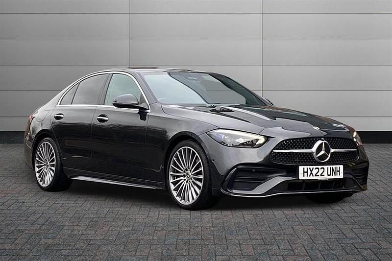 Graphite grey Used 2022 Mercedes C200 AMG Line Premium Sedan | £25,690 (Fair price) - Image 1/4