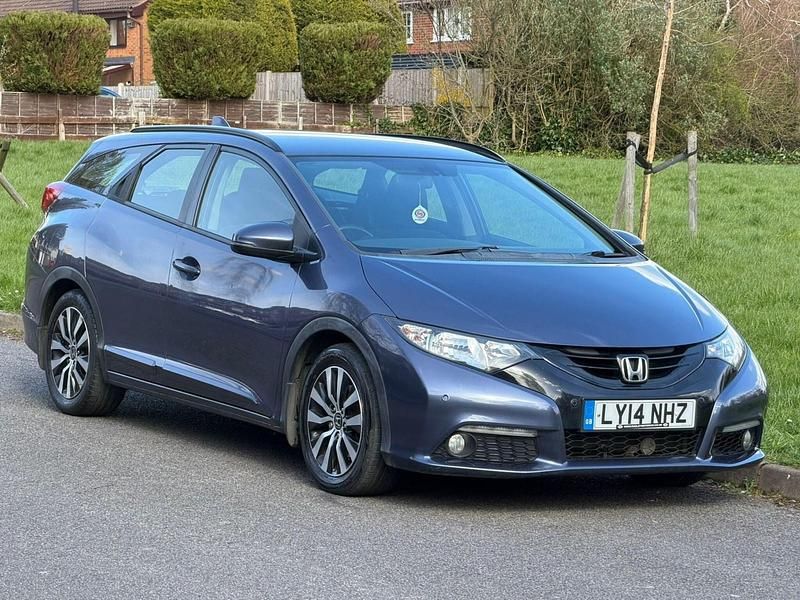 Begagnad Honda Civic SE Plus 2014 Blå Kombi