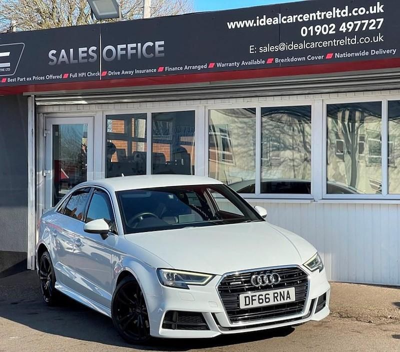 White Used 2016 Audi A3 S-Line Sedan | £14,995 (Fair price) - Image 1/2