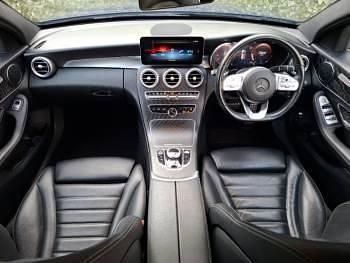 Used Mercedes C300 AMG line 245 HP (180 kW) 2019 Blue Estate