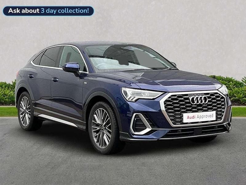 Blue Used 2022 Audi Q3 S-Line SUV | £29,693 (Fair price) - Image 1/4