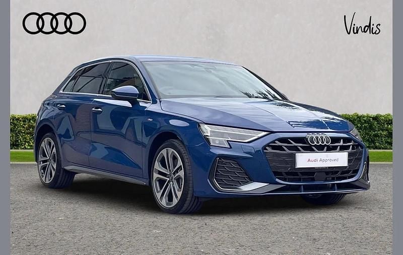 Blue Used 2025 Audi A3 e-tron S-Line Hatchback | £33,852 - Image 1/4