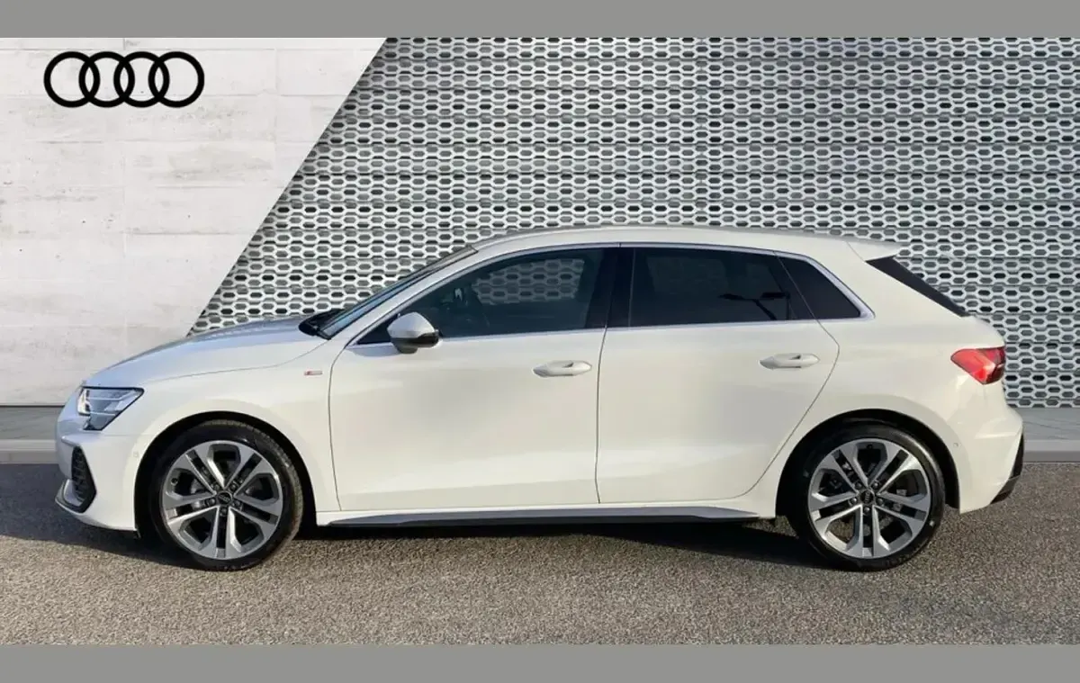 New Audi A3 S-Line 113 HP (83 kW) 2026 White Hatchback