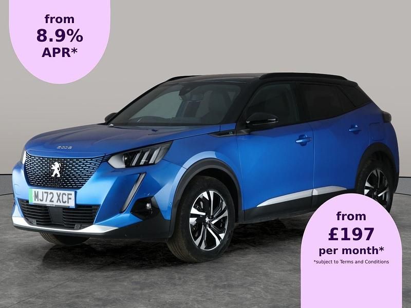 Blue Used 2022 Peugeot e-2008 GT SUV | £14,168 (Fair price) - Image 1/2
