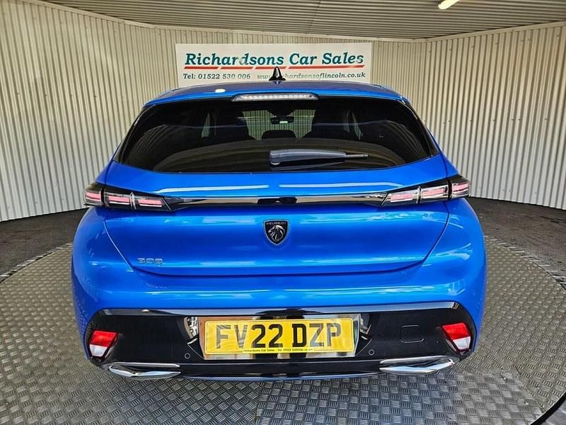 Used Peugeot 308 Allure Premium 130 HP (95 kW) 2022 Blue Hatchback