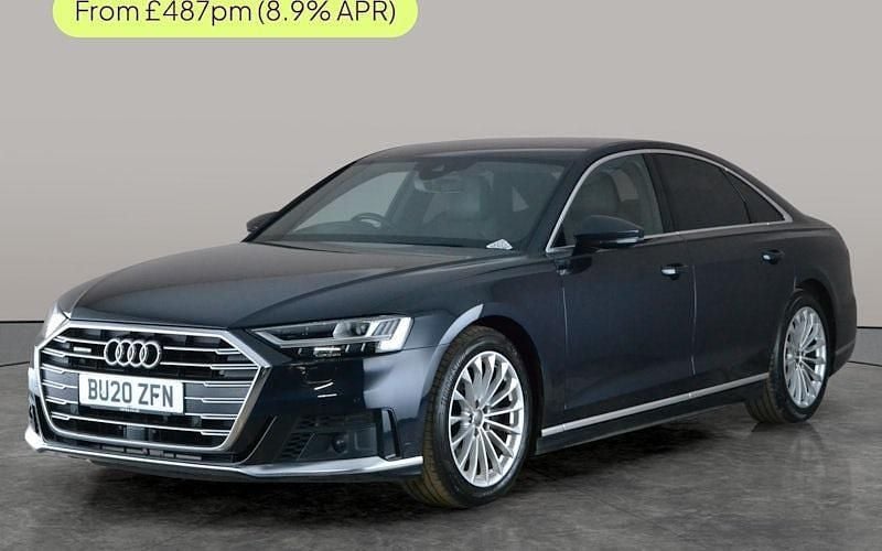 Used Audi A8 S-Line 286 HP (210 kW) 2020 Blue Sedan