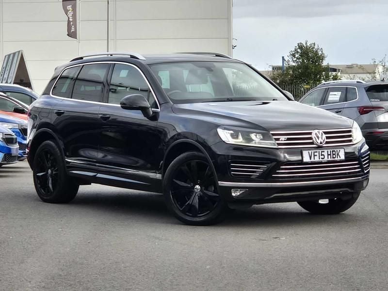 Black Used 2015 VW Touareg R-line SUV | £11,990 (Fair price) - Image 1/4