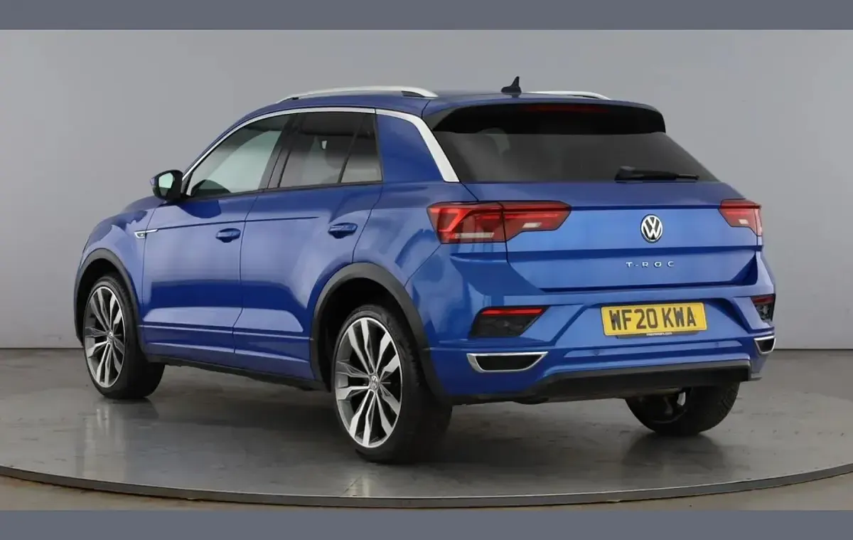 Used VW T-Roc R-line 150 HP (110 kW) 2020 Blue SUV