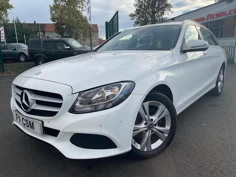 White Used 2017 Mercedes C200 Executive Estate | £11,990 (A bit pricey) - Image 1/4