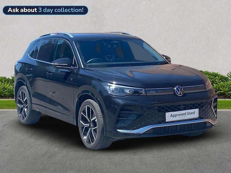 Black Used 2024 VW Tiguan R-line SUV | £34,735 (Expensive) - Image 1/4