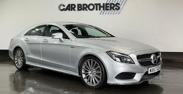 Silver Used 2017 Mercedes CLS220 AMG line Coupe | £14,495 (Fair price) - Image 1/4
