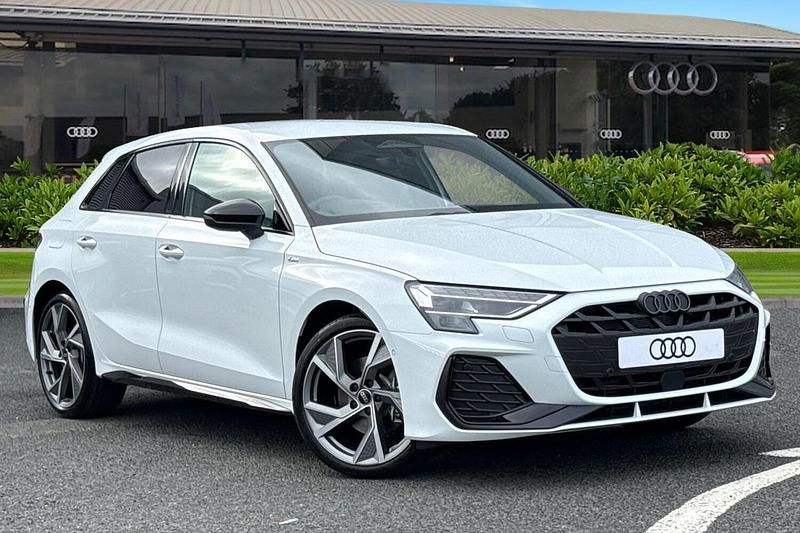 White New 2025 Audi A3 Sportback Black Edition Hatchback | £34,165 (Good price) - Image 1/4