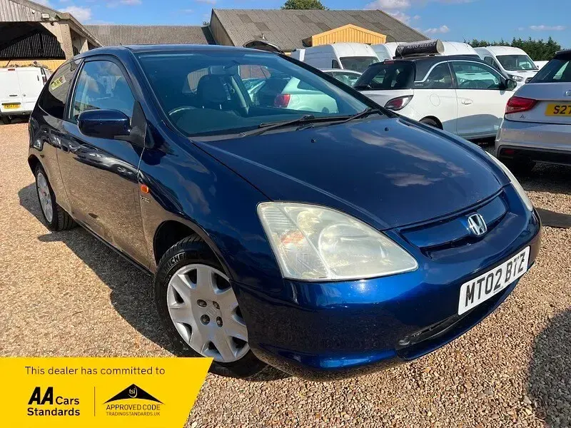 Used Honda Civic S 2002 Blue Hatchback