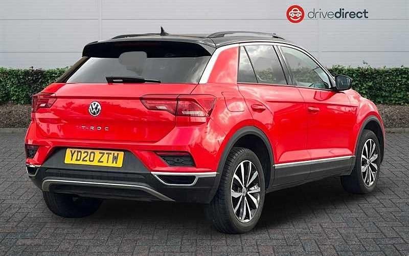 Used VW T-Roc Design 150 HP (110 kW) 2020 Red SUV