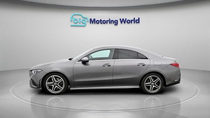 Begagnad Mercedes CLA200 AMG line 161 HK (118 kW) 2019 Grå Sportkupé