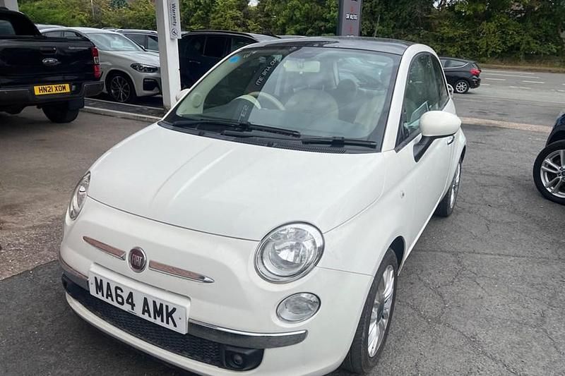 White Used 2014 Fiat 500 Lounge Hatchback | £5,299 (Fair price) - Image 1/1