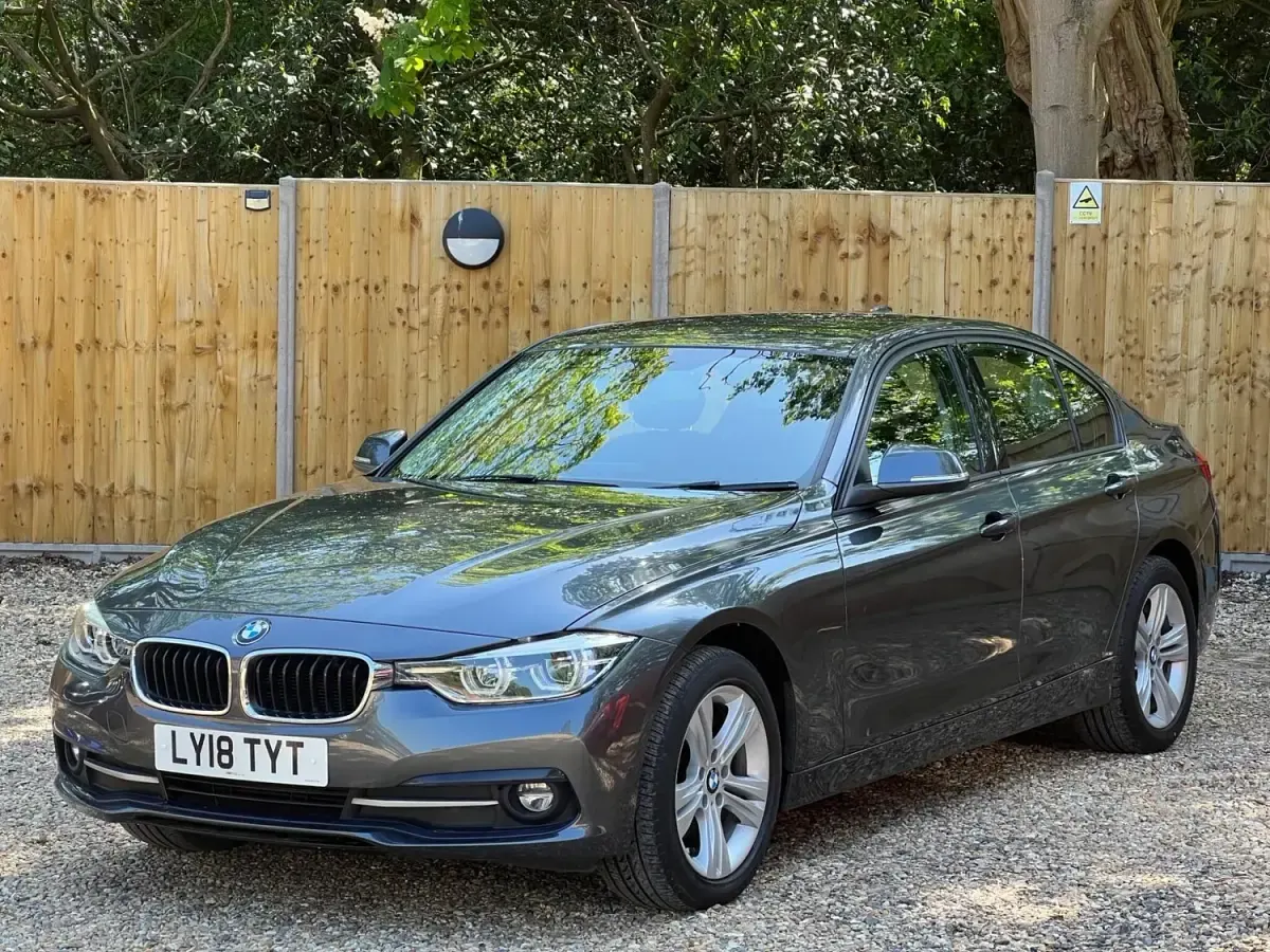 Begagnad BMW 320 Sport Line 2018 Grå Sedan