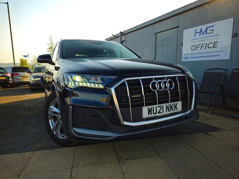Black Used 2021 Audi Q7 S-Line SUV | £28,975 (A bit pricey) - Image 1/4