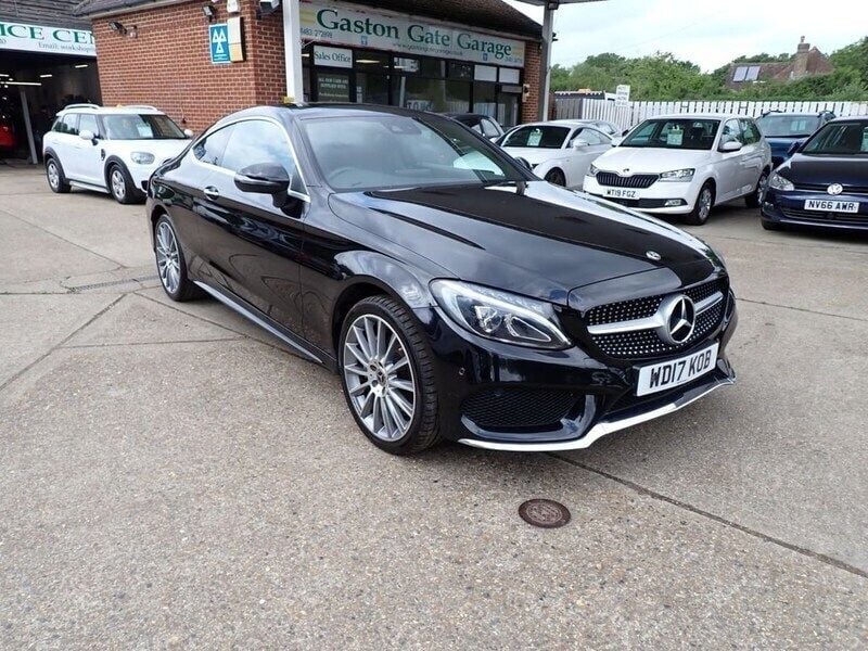 Black Used 2017 Mercedes C200 AMG line Coupe | £16,650 (A bit pricey) - Image 1/4