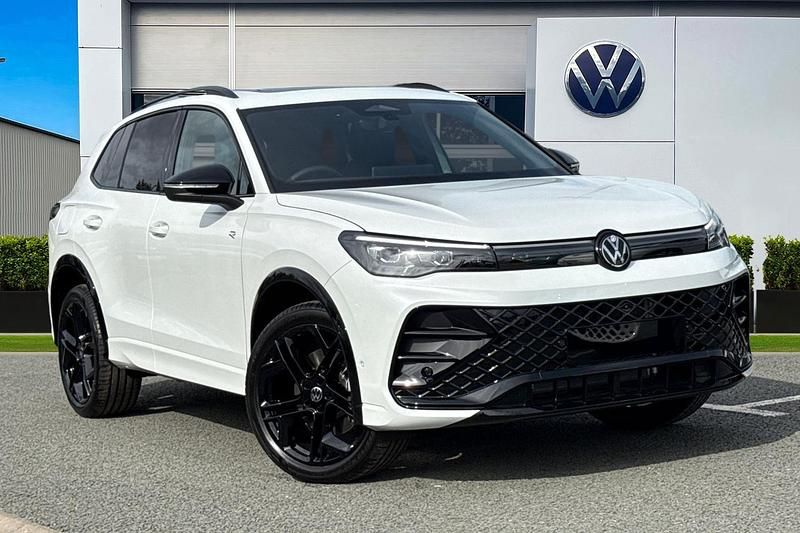 White New 2025 VW Tiguan R-line SUV | £55,799 - Image 1/4