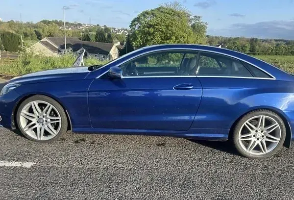 Used Mercedes E220 AMG line 2016 Blue Coupe
