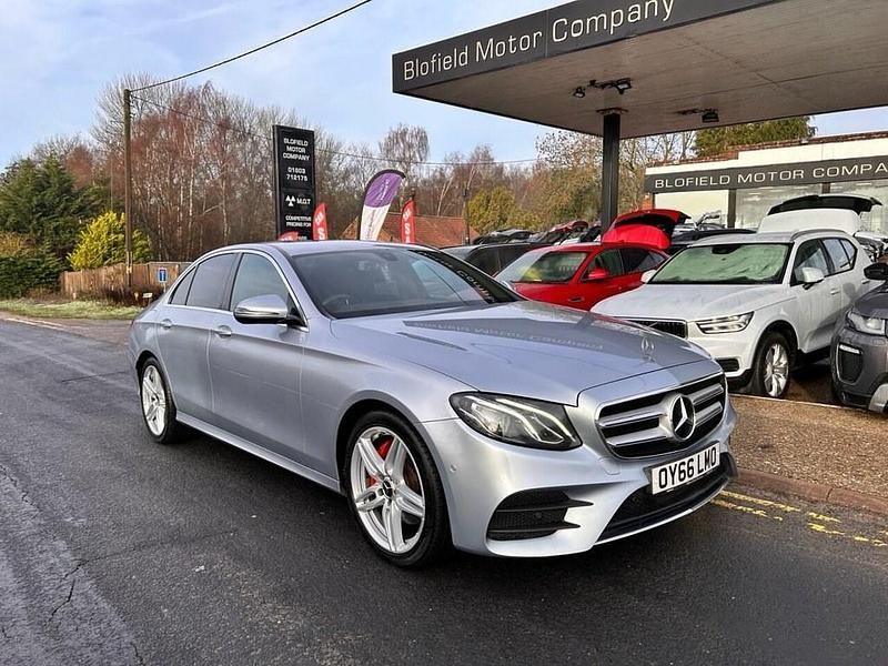 Used Mercedes E220 AMG line 194 HP (142 kW) 2016 Silver Sedan