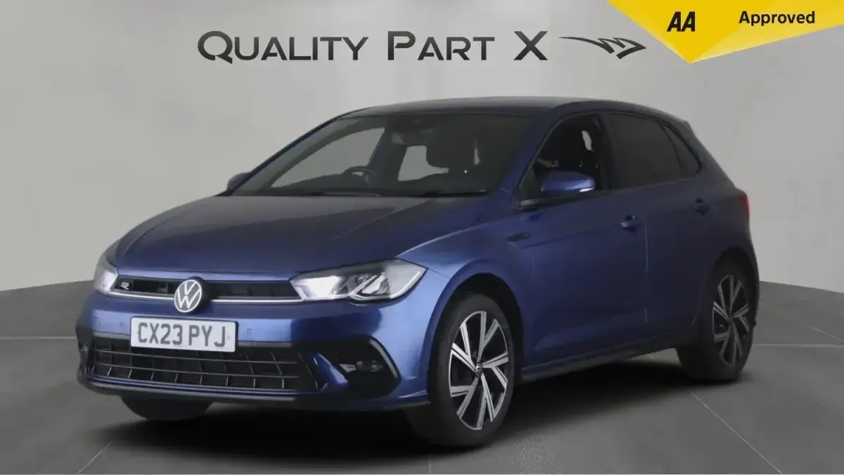 Used VW Polo R-line 95 HP (69 kW) 2023 Blue Hatchback