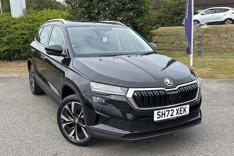 Black magic pearl effect Used 2023 Skoda Karoq SE L SUV | £23,995 (Fair price) - Image 1/4