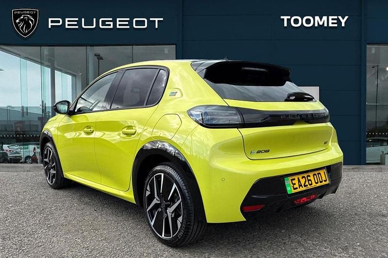 Nouvelle Peugeot e-208 GT 113 kW (154 ch) 2026 Jaune Citadine