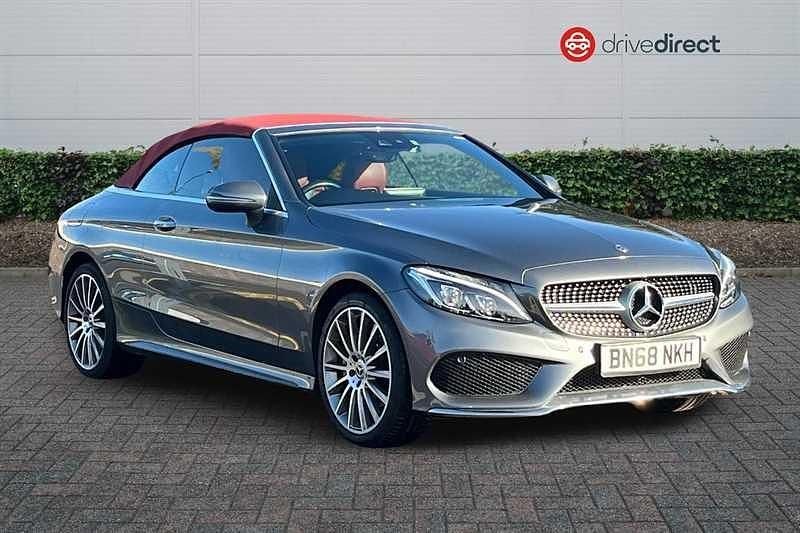 Grey Used 2018 Mercedes C220 AMG Line Premium Plus Cabriolet | £19,738 (Fair price) - Image 1/4