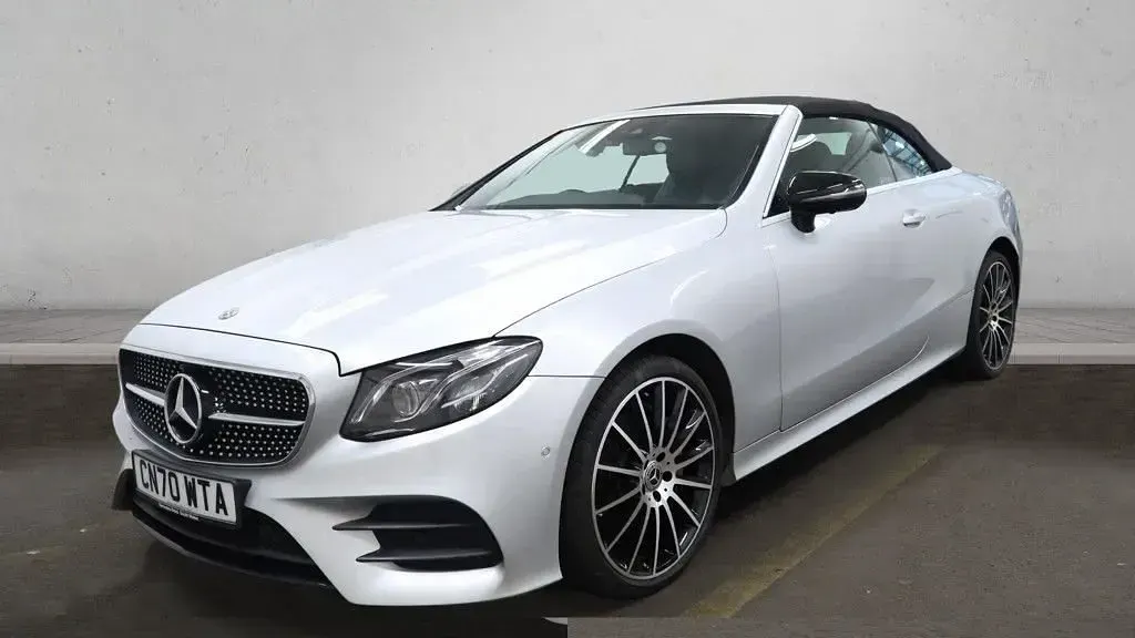 Used Mercedes E220 AMG line 2020 Silver Cabriolet