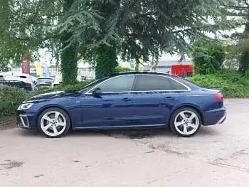 Used Audi A4 S-Line 204 HP (150 kW) 2023 Blue Sedan