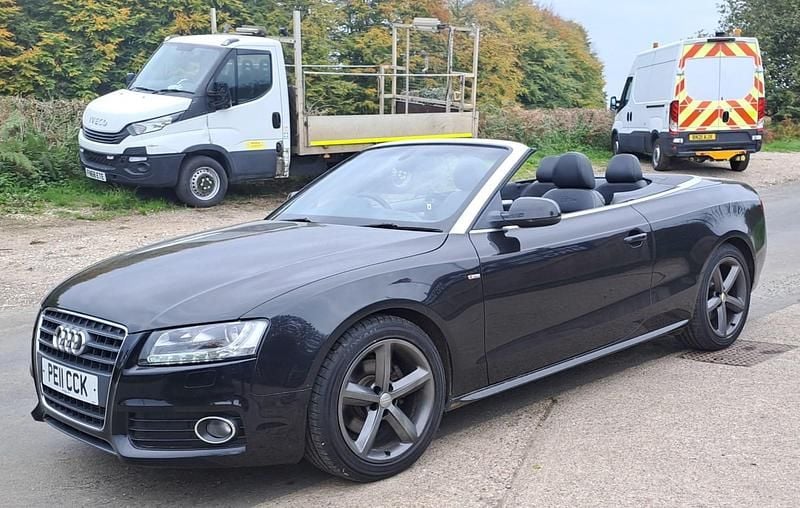 Black Used 2011 Audi A5 Cabriolet S-Line Cabriolet | £2,995 (Super price) - Image 1/4