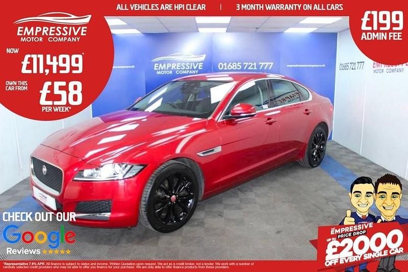 Red Used 2019 Jaguar XF Prestige Sedan | £11,499 (Fair price) - Image 1/4