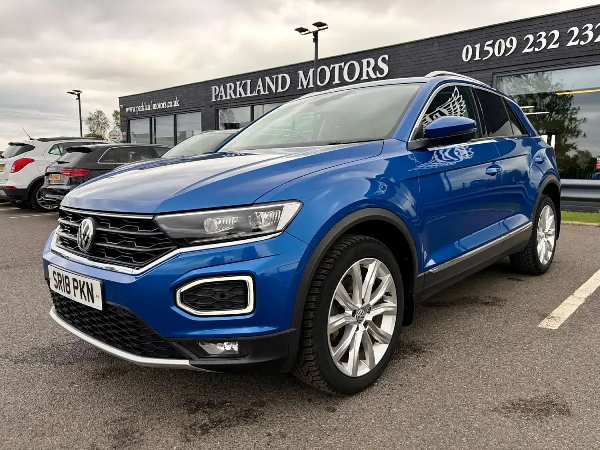 Used VW T-Roc SEL 150 HP (110 kW) 2018 Blue SUV