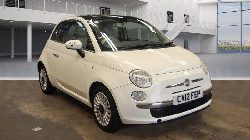 White Used 2012 Fiat 500 Lounge Hatchback | £3,495 (Fair price) - Image 1/4