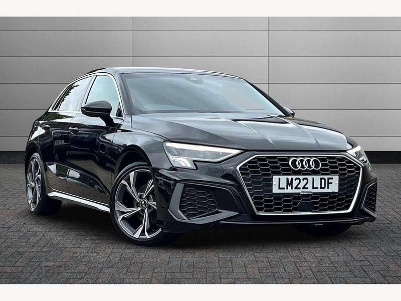 Black Used 2022 Audi A3 S-Line Hatchback | £21,350 (Fair price) - Image 1/4