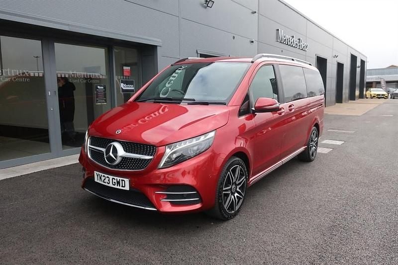 Used Mercedes V300 AMG line 2023 Red MPV