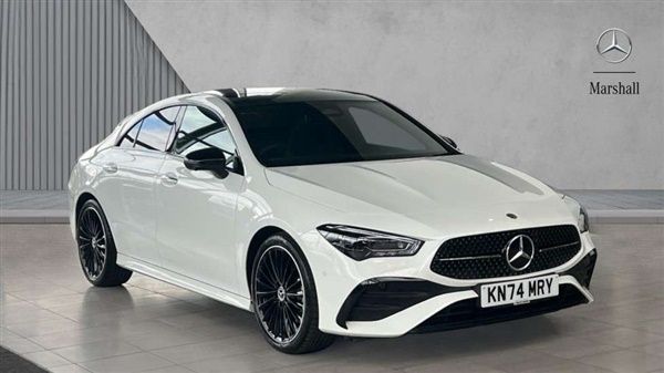 White Used 2024 Mercedes CLA220 AMG Line Premium Plus Sedan | £34,341 (Fair price) - Image 1/4
